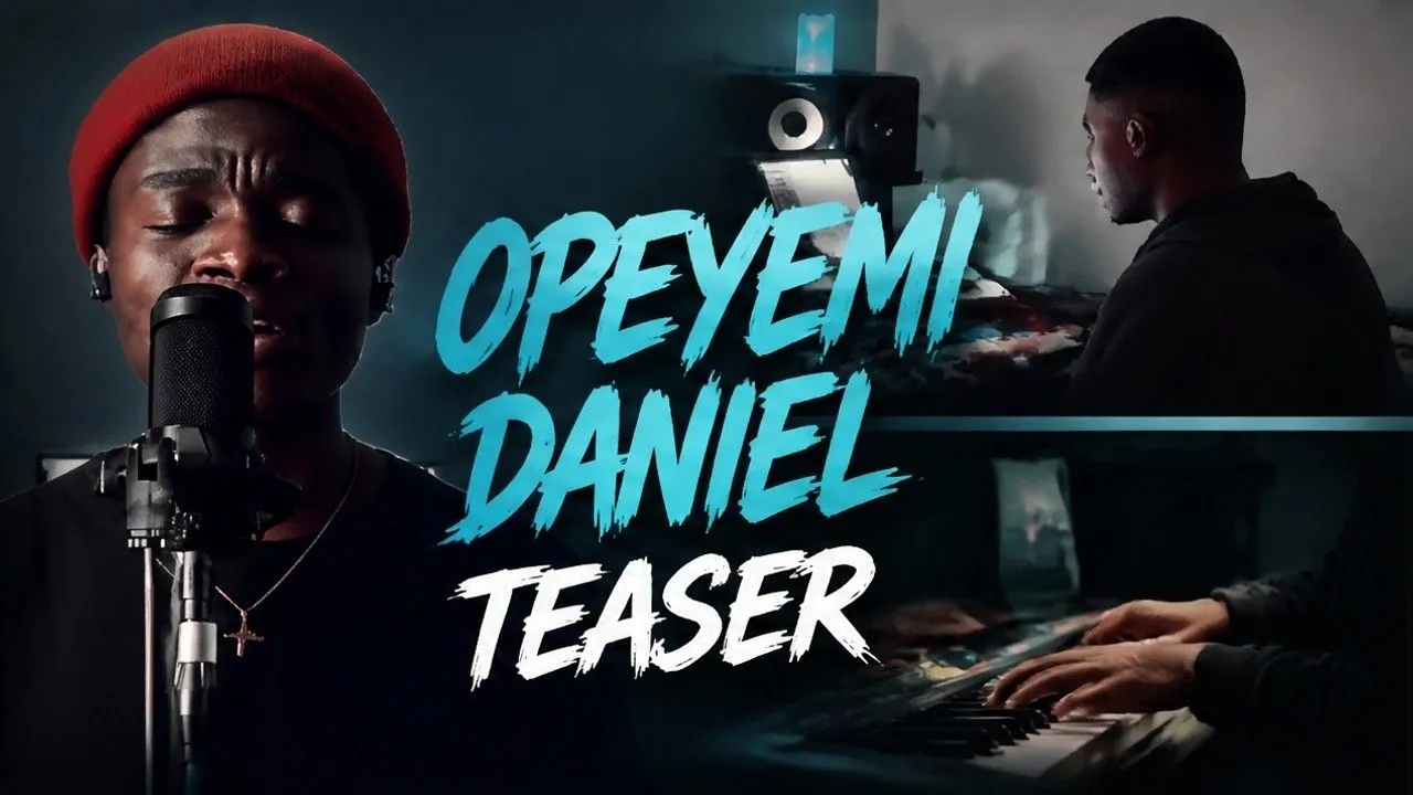 Opeyemi Daniel in the studio